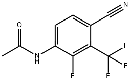 Acetamide, N-[4-cyano-2-fluoro-3-(trifluoromethyl)phenyl]- 结构式