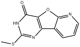 Pyrido[3',2':4,5]furo[3,2-d]pyrimidin-4(3H)-one, 2-(methylthio)- Struktur