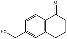 1(2H)-Naphthalenone, 3,4-dihydro-6-(hydroxymethyl)- Struktur