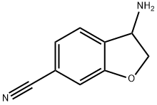 6-Benzofurancarbonitrile, 3-amino-2,3-dihydro- 结构式