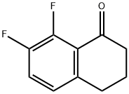 7,8-二氟-3,4-二氢萘-1(2H)-酮 结构式