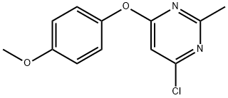 4-chloro-6-(4-methoxyphenoxy)-2-methylpyrimidine Structure