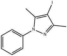1H-Pyrazole, 4-iodo-3,5-dimethyl-1-phenyl-,127661-59-0,结构式