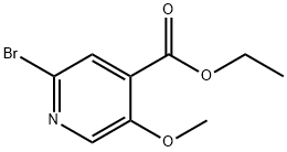 2-溴-5-甲基异烟酸乙酯 结构式