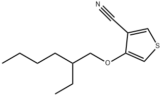 4-((2-乙基己基)氧基)噻吩-3-甲腈, 1276689-08-7, 结构式