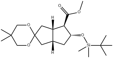 (3''aS,4''R,5''R,6''aR)-5''-[[(1,1-Dimethylethyl)dimethylsilyl]oxy]hexahydro-5,5-dimethylspiro[1,3-dioxane-2,2''(1''H)-pentalene]-4''-carboxylic Acid Methyl Ester Struktur