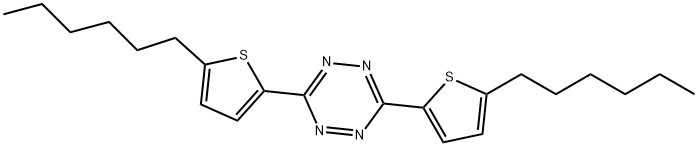 3,6-bis(5-hexylthiophen-2-yl)-1,2,4,5-tetrazine 结构式