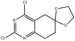 2',4'-Dichloro-7',8'-dihydro-5'H-spiro[[1,3]dioxolane-2,6'-quinazoline] Struktur