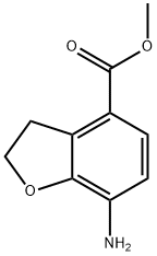 7-氨基-2,3-二氢苯并呋喃-4-羧酸甲酯 结构式
