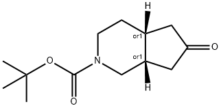 REL-TERT-BUTYL (4AR,7AS)-6-OXOOCTAHYDRO-2H-CYCLOPENTA[C]PYRIDINE-2-CARBOXYLATE 结构式