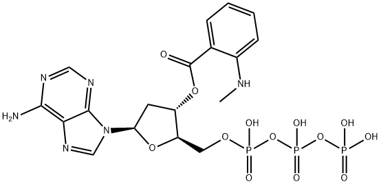128113-53-1 2'- DEOXY- 3'- O- (N'- METHYLANTHRANILOYL)ADENOSINE- 5'- O- TRIPHOSPHATE ( MANT-DATP )