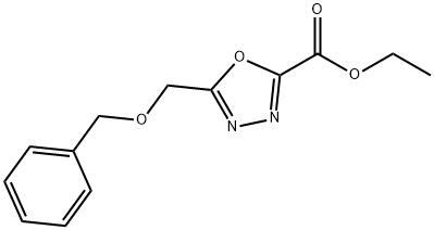 ethyl 5-((benzyloxy)methyl)-1,3,4-oxadiazole-2-carboxylate Structure