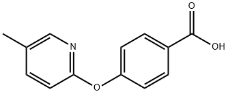 4-[(5-甲基吡啶-2-基)氧基]苯甲酸 结构式