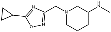 3-Piperidinamine, 1-[(5-cyclopropyl-1,2,4-oxadiazol-3-yl)methyl]-N-methyl- Structure