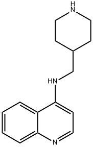 4-Quinolinamine,N-(4-piperidinylmethyl)- 结构式
