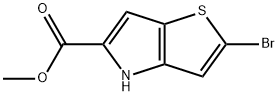 2-溴-4H-噻吩并[3,2-B]吡咯-5-羧酸甲酯, 1283737-10-9, 结构式