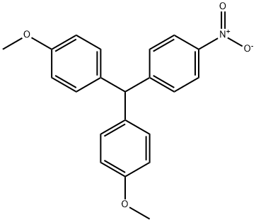4,4'-((4-nitrophenyl)methylene)bis(methoxybenzene) 结构式