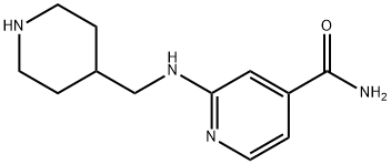 4-Pyridinecarboxamide, 2-[(4-piperidinylmethyl)amino]- 结构式