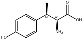 (2S,3R)-2-Amino-3-(4-hydroxy-phenyl)-butyric acid 化学構造式