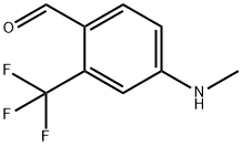 Benzaldehyde, 4-(methylamino)-2-(trifluoromethyl)- 结构式