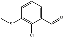 Benzaldehyde, 2-chloro-3-(methylthio)- 结构式