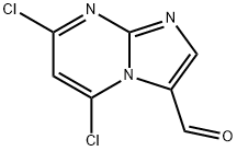 Imidazo[1,2-a]pyrimidine-3-carboxaldehyde, 5,7-dichloro- Structure