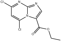 ethyl 5,7-dichloroimidazo[1,2-a]pyrimidine-3-carboxylate 结构式