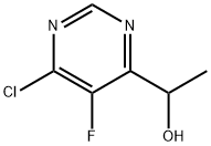 1-(6-chloro-5-fluoropyrimidin-4-yl)ethanol Struktur