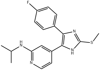 4-(4-(4-Fluorophenyl)-2-(Methylthio)-1H-iMidazol-5-yl)-Nisopropylpyridin-2-aMine Structure