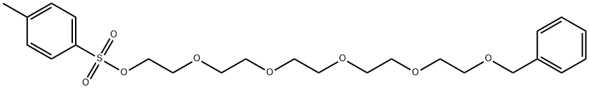 五乙二醇单苄醚对甲苯磺酸酯, 129086-10-8, 结构式