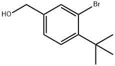 Benzenemethanol, 3-bromo-4-(1,1-dimethylethyl)- Struktur
