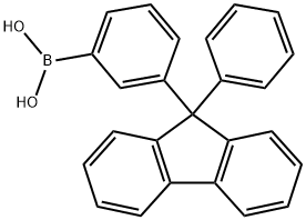 3-(9-苯基-9H-芴-9-基)苯硼酸,1292285-28-9,结构式