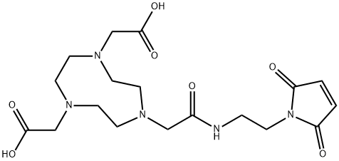 Maleimido-mono-amide-NOTA Struktur