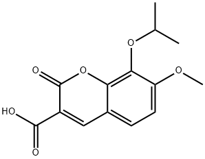 8-isopropoxy-7-methoxy-2-oxo-2H-chromene-3-carboxylic acid Structure