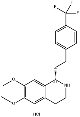 (S)-6,7-Dimethoxy-1-(4-(trifluoromethyl)phenethyl)-1,2,3,4-tetrahydroisoquinoline hydrochloride