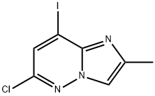 Imidazo[1,2-b]pyridazine, 6-chloro-8-iodo-2-methyl- 化学構造式