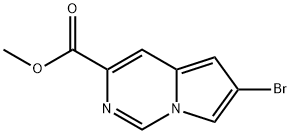 Methyl 6-bromopyrrolo[1,2-c]pyrimidine-3-carboxylate Struktur