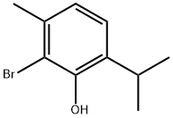 Phenol, 2-bromo-3-methyl-6-(1-methylethyl)- Struktur