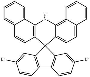 2,7-二溴螺[芴-9,7'-二苯并吖啶],1303969-21-2,结构式