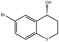 2H-1-Benzothiopyran-4-ol, 6-bromo-3,4-dihydro-, (4R)- Structure