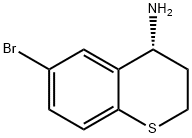 2H-1-Benzothiopyran-4-amine, 6-bromo-3,4-dihydro-, (4R)- Structure