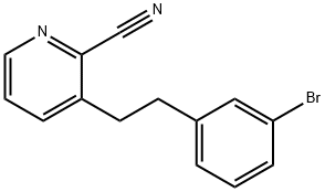 3-[2-(3-Bromophenyl)ethyl]-2-pyridinecarbonitrile Structure
