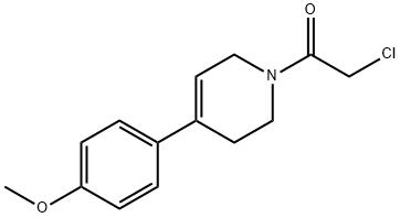 Ethanone, 2-chloro-1-[3,6-dihydro-4-(4-methoxyphenyl)-1(2H)-pyridinyl]- Struktur