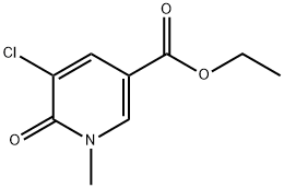 3-Pyridinecarboxylic acid, 5-chloro-1,6-dihydro-1-methyl-6-oxo-, ethyl ester 结构式