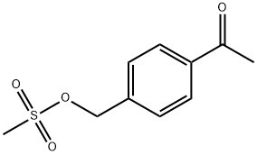 Ethanone, 1-[4-[[(methylsulfonyl)oxy]methyl]phenyl]- 结构式