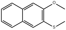 2-methoxy-3-(methylthio)-naphthalen Struktur