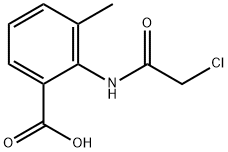 2-(2-氯乙酰胺)-3-甲基苯甲酸,131058-31-6,结构式