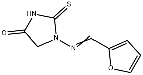 1-[(E)-furan-2-ylmethylideneamino]-2-sulfanylideneimidazolidin-4-one Struktur
