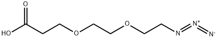 Azido-PEG2-acid Struktur