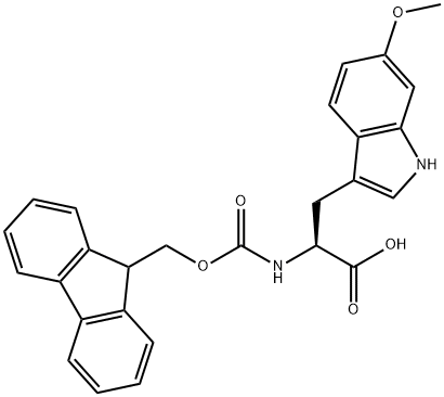 N-Fmoc-6-Methoxy-DL-tryptophan Structure